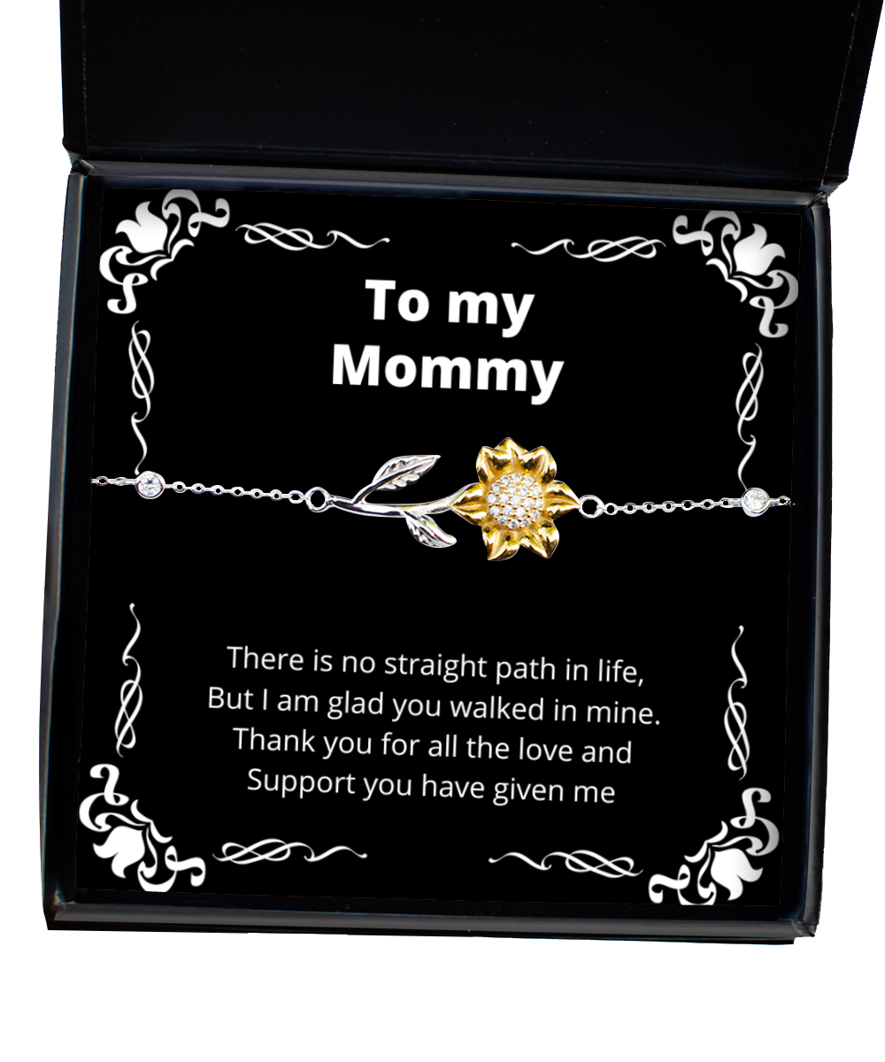 To my Mommy, No straight path in life - Sunflower Bracelet. Model 64042