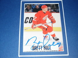 Brett Hull Signed Framed 1992 Easton 16x20 Advertising Display w/ Wayne Gretzky image 2
