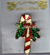 Merry Christmas Candy Cane Pin - $5.00