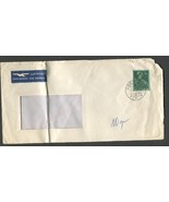 1959 Canceled Switzerland Air Mail Envelope with stamp SG:CH LU14 - $5.50