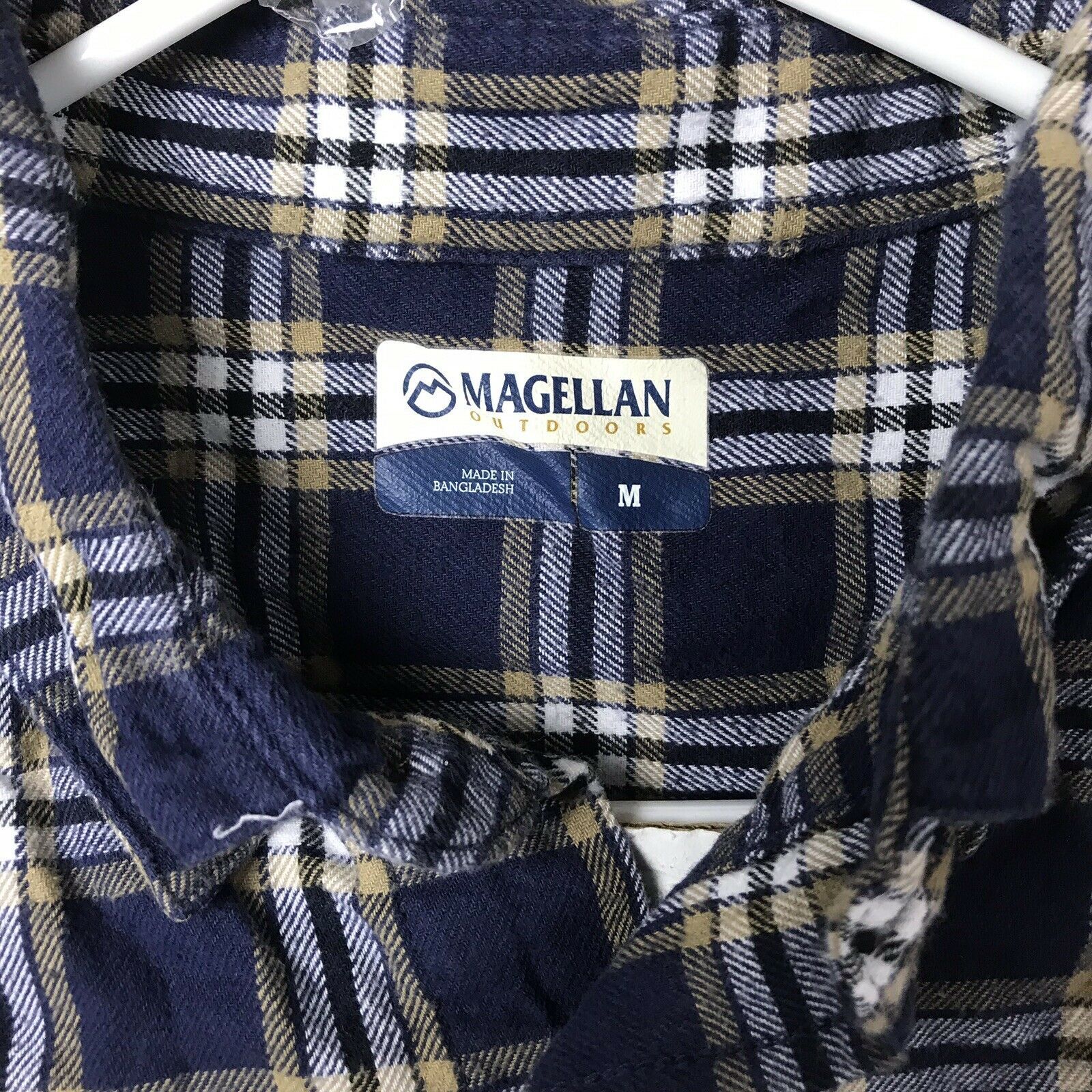 Magellan Outdoors Men's Classic Fit Plaid Long Sleeve Flannel Shirt ...
