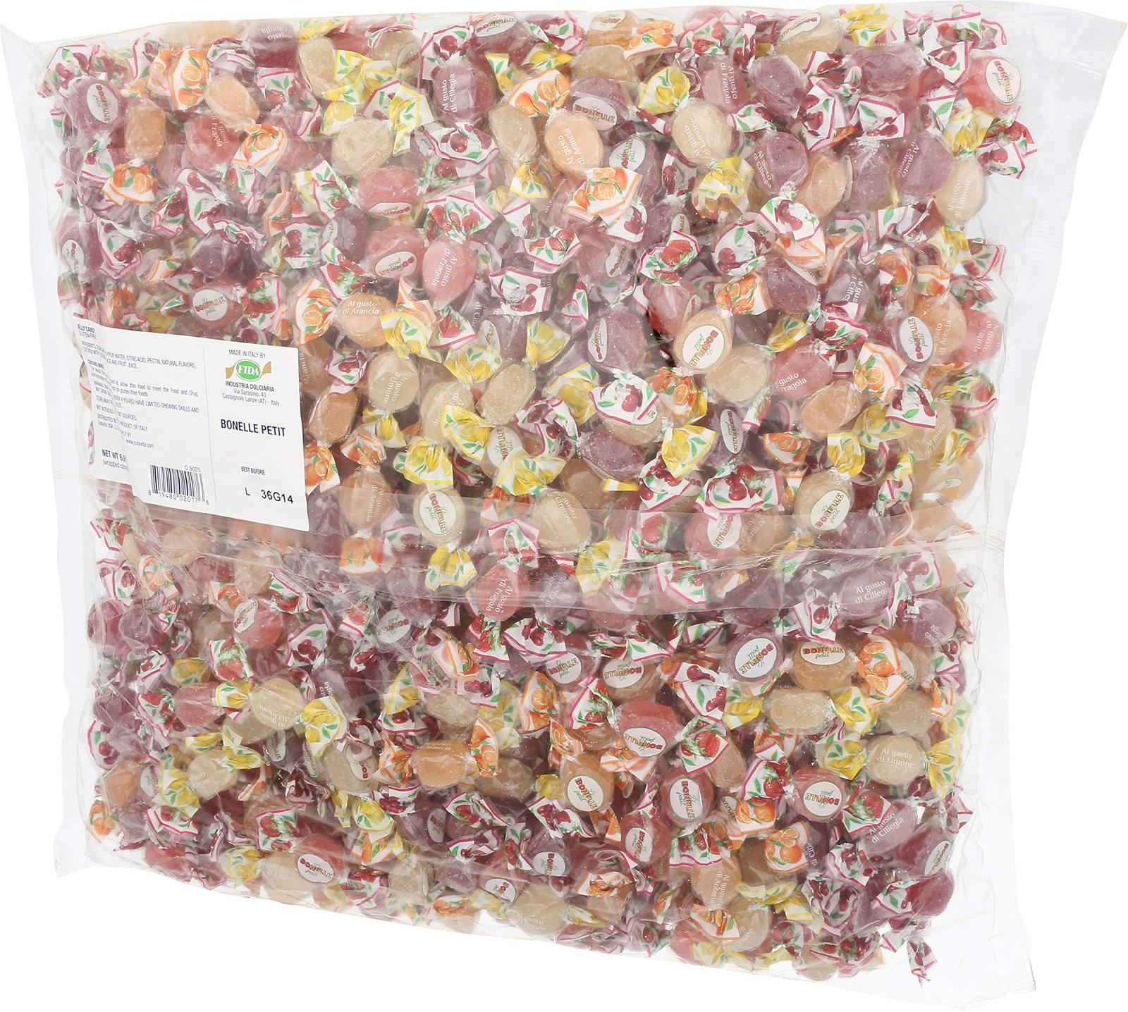 Fida Italian Jelly Candy Bulk Bag, Bonelle Fruit, 6.61 Pound 6.61 Pound
