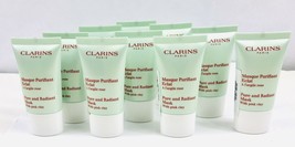 Clarins Pure and Radiant Cleanser Mask with Pink Clay  150ml (10 x 15ml) Sealed - $27.87