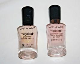 Wet n Wild Megalast Nail Color Nail Polish #205B Sugar Coat Lot Of 2 New - $9.49