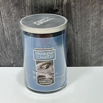 Yankee Candle Warm Luxe Cashmere Large Tumbler 22oz 2 Wick Blue Fresh Linen - $23.76