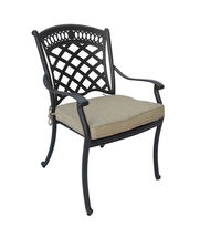 9 piece patio dining set cast aluminum St. Augustine chairs and Elisabeth table. image 2