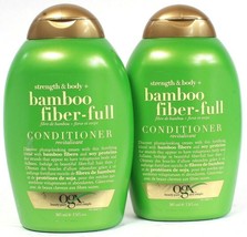 2 Ct OGX 13 Oz Bamboo Fiber Full Strength & Body Fortifying Blend Conditioner