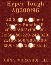 Hyper Tough AQ20019G - 17 Different Grits - 20 Sheet Variety Bundle III - $18.97