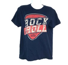 Rock and Roll Hall of Fame Museum Womens Medium Cleveland Blue T-Shirt - $14.24