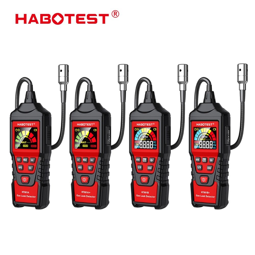 HABOTEST HT601A HT601B Gas Leak 0-1000PPM Sound & Screen Alarm ...