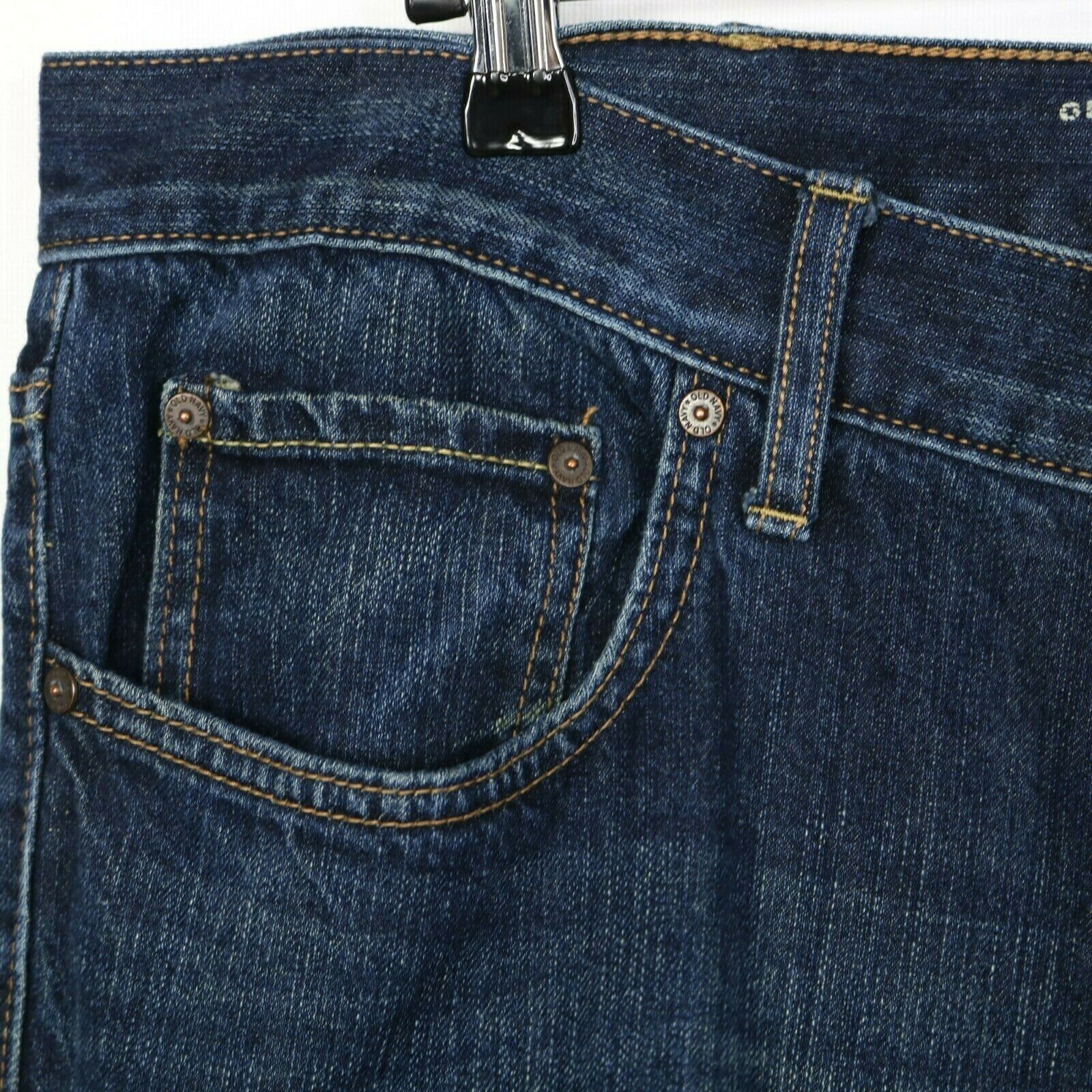 Old Navy Mens Loose Straight Jeans Size 42 X 34 Actual 42 X 32 Dark - Jeans