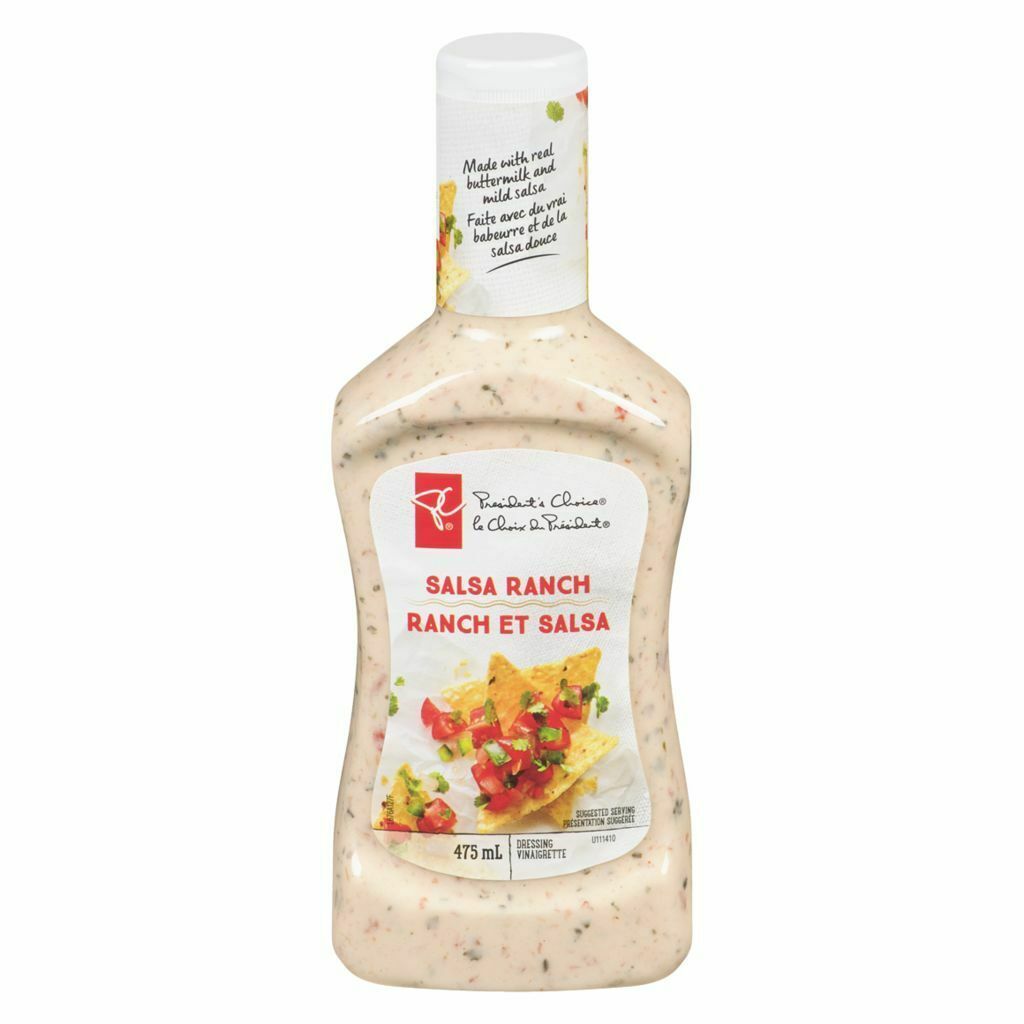 President's Choice Salsa Ranch Dressing 4 x 475ml bottles Canada