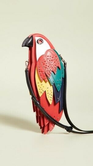 kate spade parrot clutch