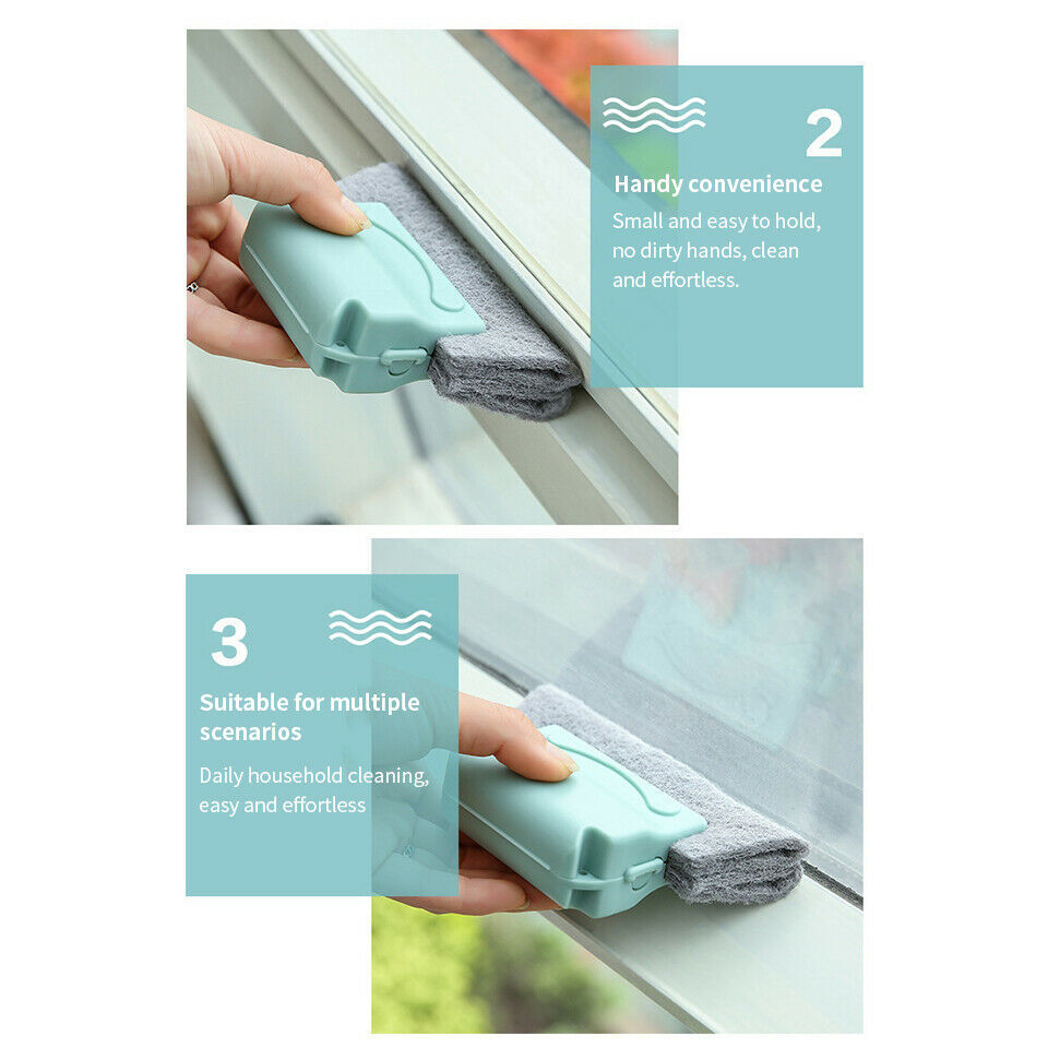 Window Door Track Cleaning Brush Gap Groove Sliding Tools Dust Cleaner