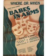 Babes In Arms Lyrics By Lorenz Hart Music By Richard Rodgers VINTAGE She... - $39.48