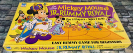 Mickey Mouse Jr. Rummy Royal Board Game Disney Whitman COMPLETE Age 7+ 2-4 Play - $29.69