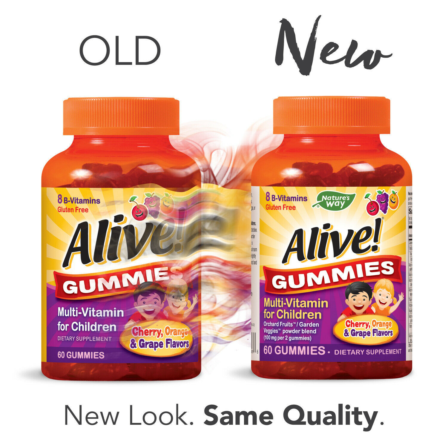 Alive! Children's Gummy Multivitamin Supplement, Cherry, Orange & Grape