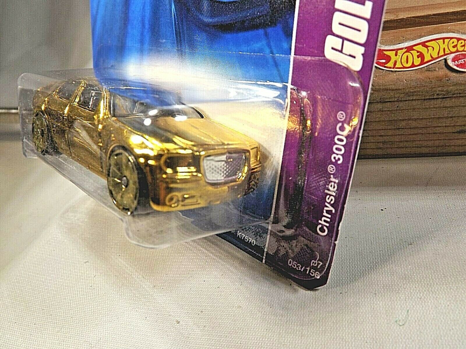 2007 Hot Wheels 53 Gold Rides 1/4 CHRYSLER 300C Gold w/Gold Bling Whls