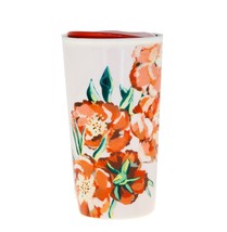 Starbucks Red Poppy Flower Floral Ceramic Dot Traveler Tumbler Coffee Cu... - $64.34