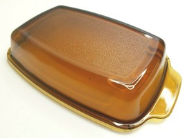 West Bend Slow Cooker Replacement Glass Dome Lid VTG Amber Rectangle 4 -... - $36.60