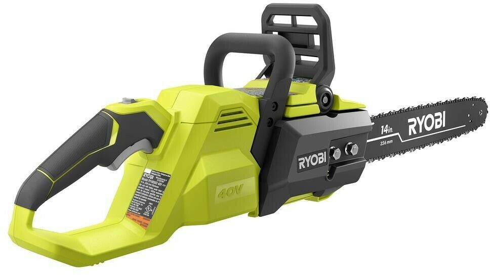 RYOBI Chainsaw 14 in. 40Volt LithiumIon Chain Brake Cordless (Tool