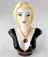 Limoges Box - Marilyn Monroe Bust &amp; Necklace - Peint Main LE #6 - Sinclair - $199.00