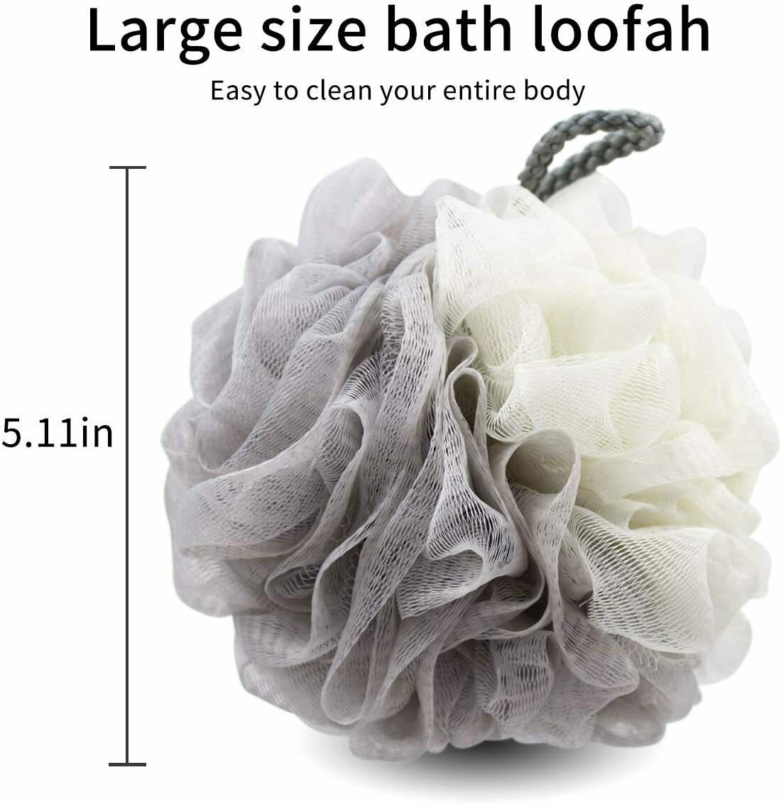 Bath Sponge Shower Loofah, Mesh Pouf Shower and 50 similar items