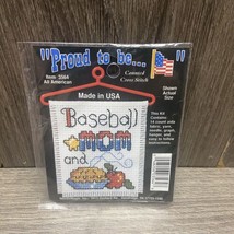NMI Stitch N Hang Cross Stitch Kit Mom Baseball And Apple Pie #3564 NEW ... - $9.99