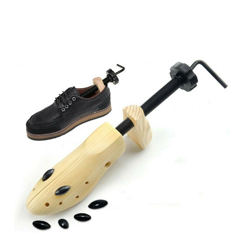 Pro 2-way Wooden Shoe Stretcher Adjustable Shoe Tree Expander Men Women Wide Fee