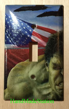 Hulk US Flag Air Force Light Switch Power Outlet Wall Cover Plate Home decor image 2