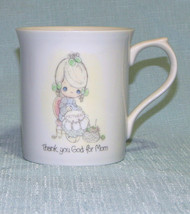 Vintage 1984 Enesco Coffee Cup Mug - Precious Moments - Thank God for Mom   - $10.00
