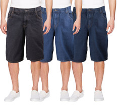 Men's Premium Quality Cotton Casual Relaxed Fit Denim Jean Shorts