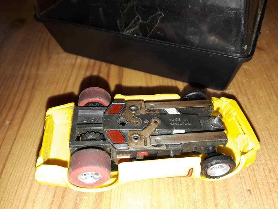 A++ 1973 Aurora AFX NON MAGNATRACTION HO Slot Car Chassis Bench Tested