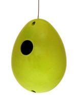 Eco Egg Bamboo Birdhouse in Key Lime - $18.95
