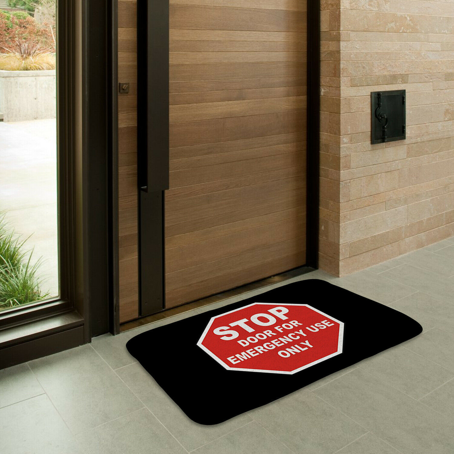 Door for Emergency Use Indoor Floor Mat Non Slip Entrance Office