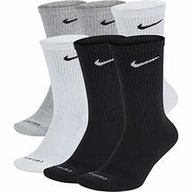 Nike Men's Everyday Plus Cushion Crew Socks (6 Pair), Multi-color (922), Medium  - $37.19