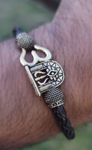 Shiv Trishul bracelet kara Hindu Good Luck Kada Evil Eye Protection bang... - $25.01