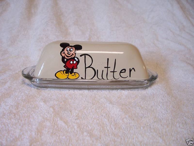 Mickey mouse butter dish Home & Garden