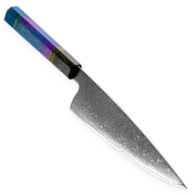 Damascus Kitchen Knife 8 Inch Butcher Cooking Tool  - $67.00