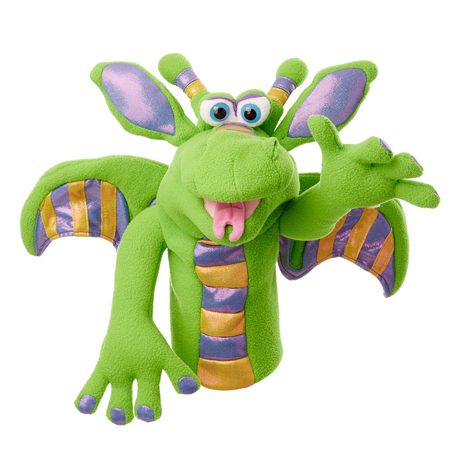 Melissa & Doug Dragon Puppet With Detachable Wooden Rod For Animated G