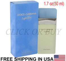 Light Blue Perfume by Dolce & Gabbana, 1.7 oz/50 ml Eau De Toilette Spray Womens - $109.05