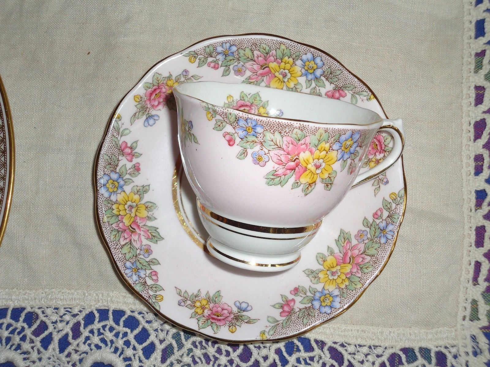 Pink Floral Colclough China Tea Cup Saucer And 50 Similar Items