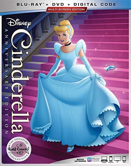 Primary image for CINDERELLA Disney Blu-ray + DVD + Digital Code + Slipcover NEW