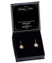 Ear Rings For Sister, Architect Sister Earring Gifts, Sister To Sister Gifts,  - $49.95