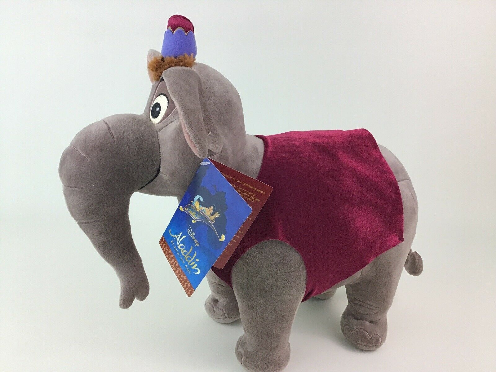 Disney Store Aladdin Abu As An Elephant 14"x 16" Plush Stuffed Toy New ...