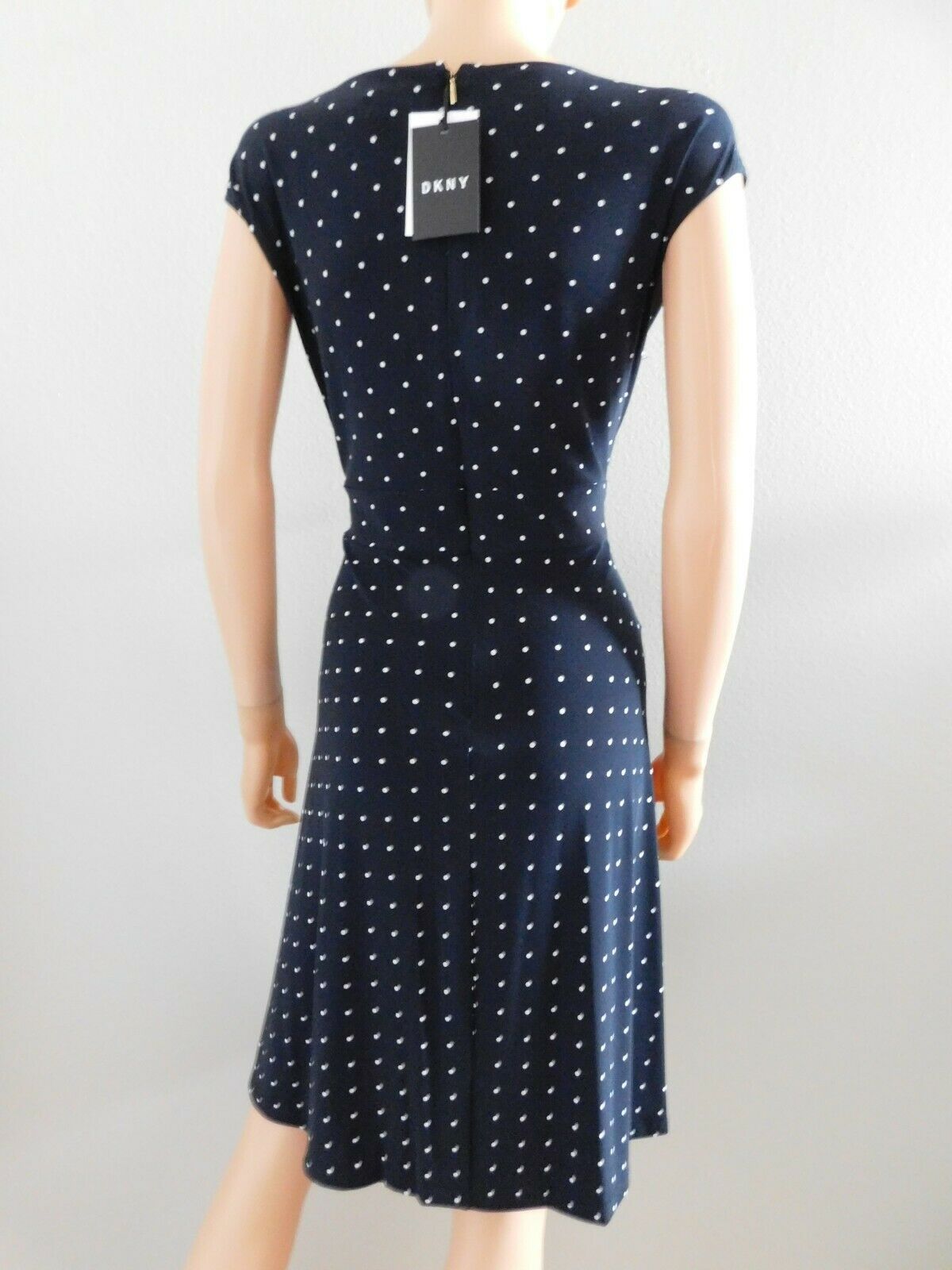 donna karan polka dot dress