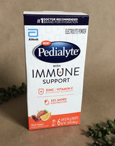 Pedialyte Electrolyte Immune Support Fruit Punch Powder ~6 Packets ~Exp ... - $7.06