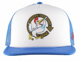 LRG Lifted House of Research Smoking Rooster Blue White Baseball Snapback Hat