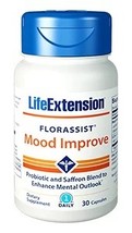 2 PACK Life Extension Florassist Mood IMPROVE Probiotic NOW ONLY 1 PER DAY! image 1