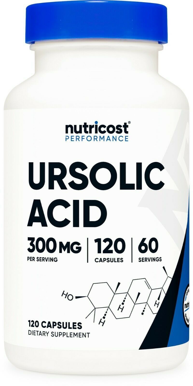Ursolic Acid 300mg 120 Caps Nutricost Gluten Free/Non GMO